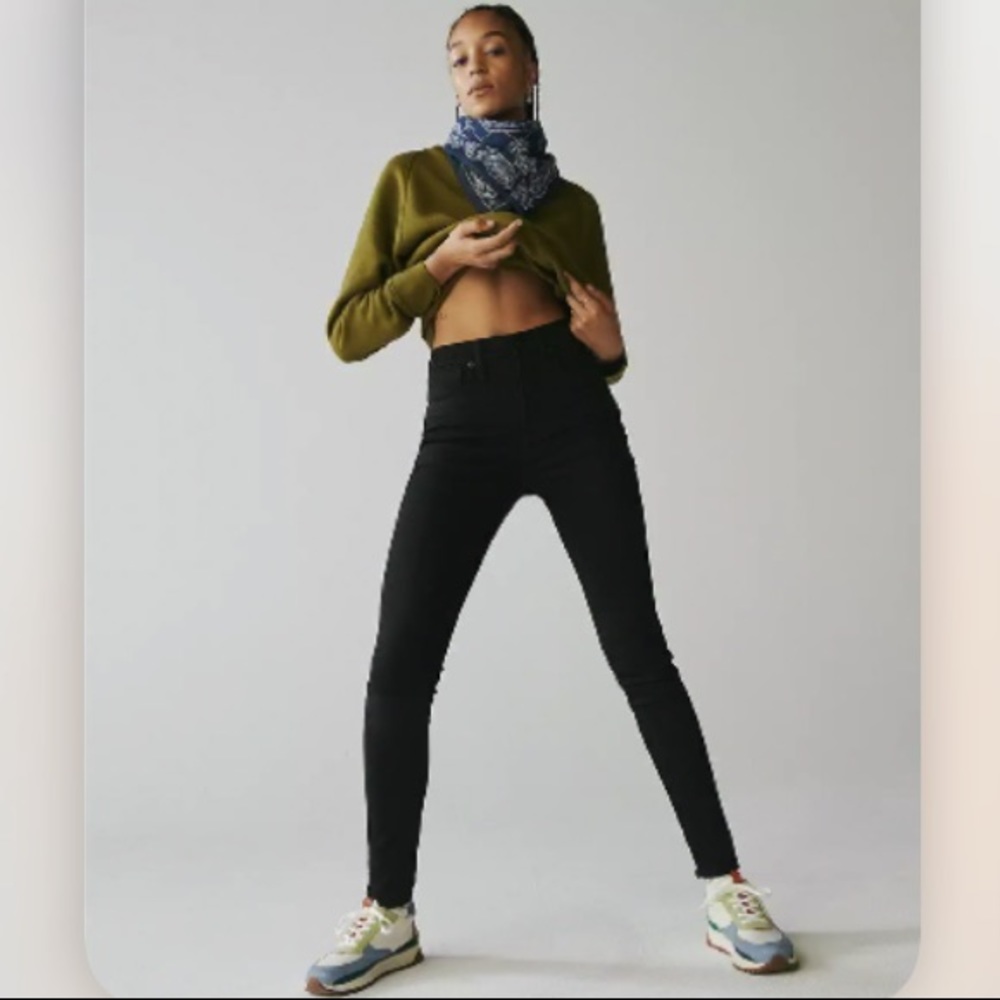 Madewell  skinny high waisted black jeans